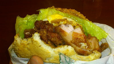 おすすめメニューはチャイニーズチキンバーガー
